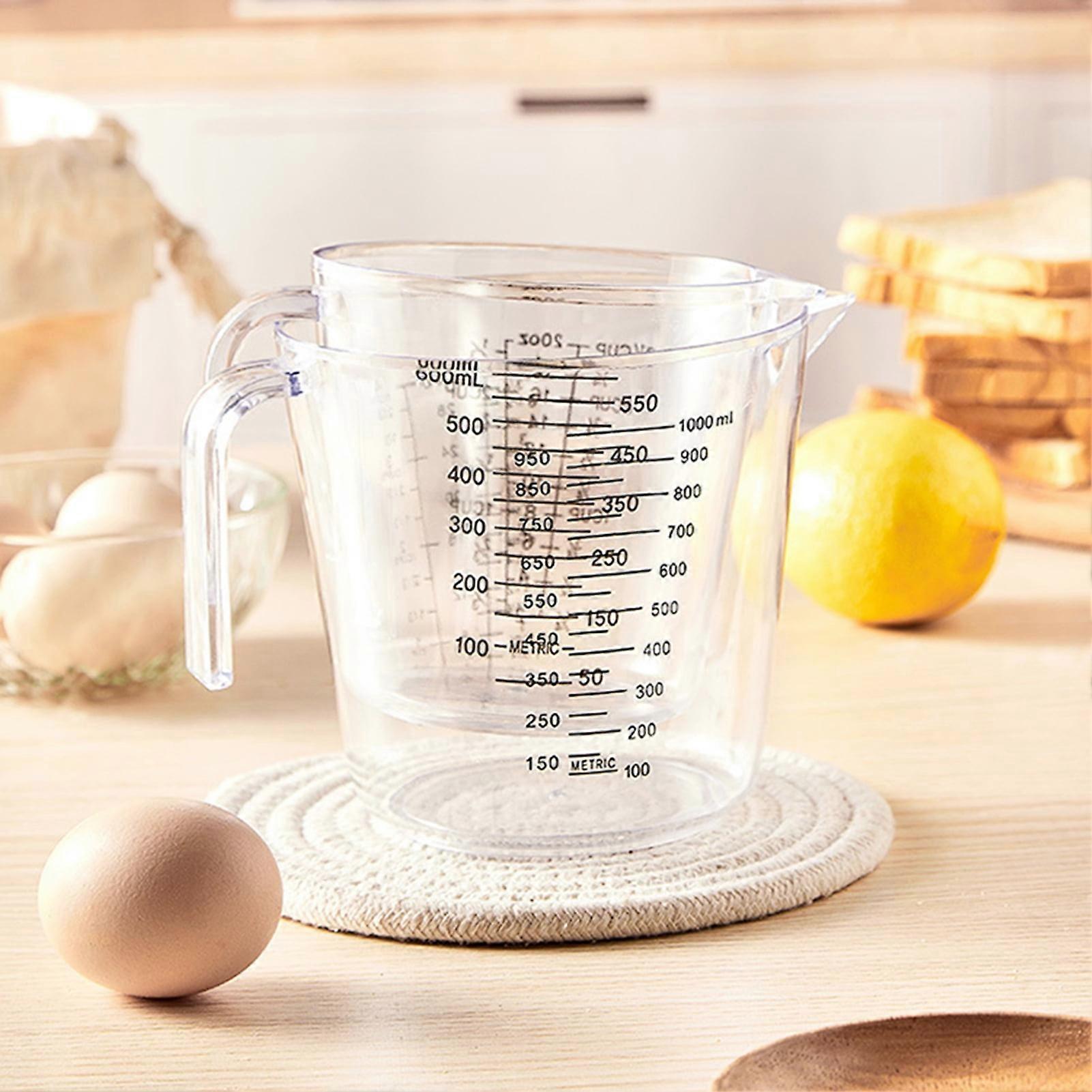 Practical Food-grade Measuring Cup Clear Scale Precise Plastic Measuring Jar for Baking