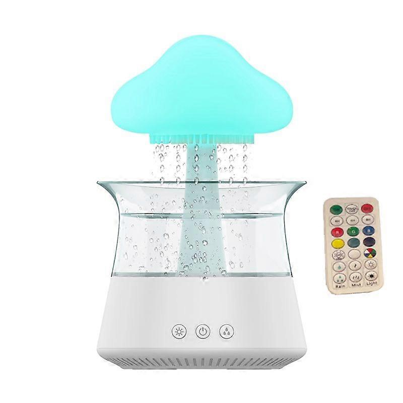 300ml Rain Humidifier, Style: With Remote Controller