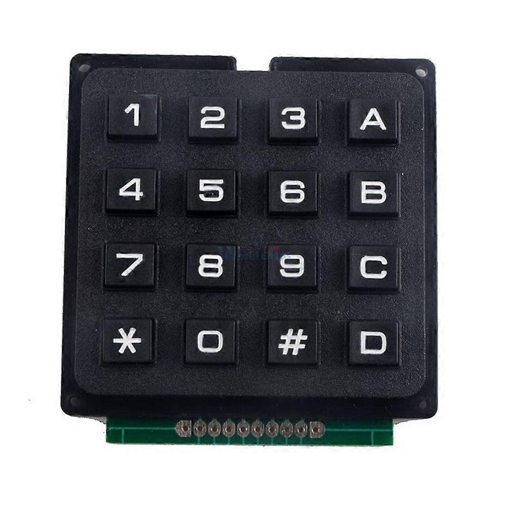 4x4 Matrix Keypad Module for Arduino, 16 Key Durable Plastic Keys, Easy Microcontroller Integration