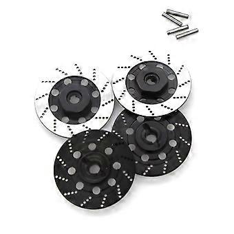 RC Wheel Hex Hub Adapter 12mm Metal Brake Disc Set for 1/10 RC Cars Tamiya TT01 TT02 Black