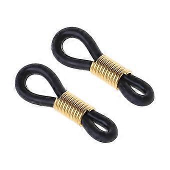 Corrente antiderrapante para óculos com anel de borracha para acessórios DIY