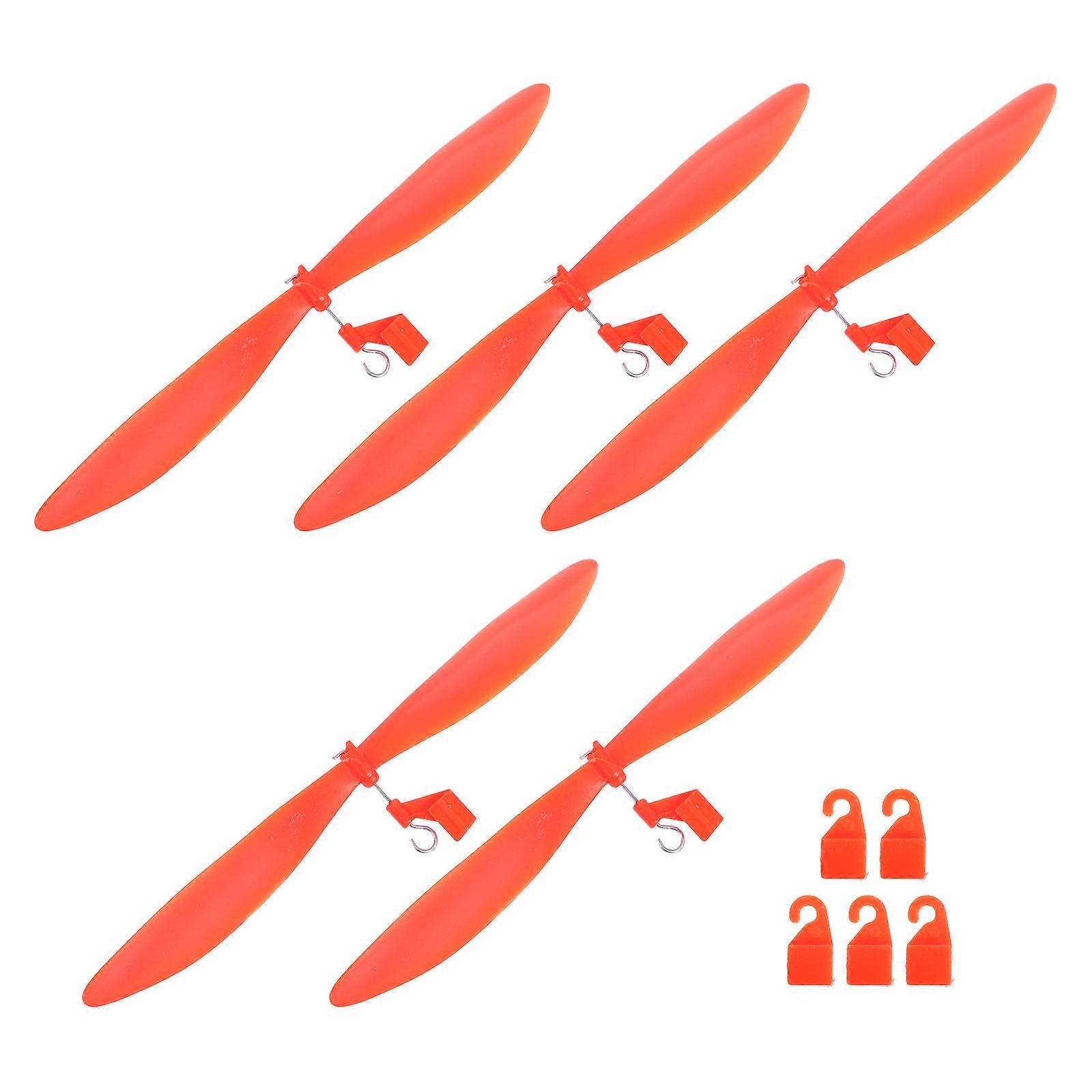 Red Plastic Model Aircraft Propeller for DIY Educational Projects 5Sets