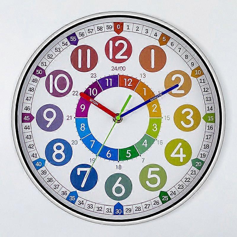Quiet Learning Clock for Bedroom Classroom No Ticking