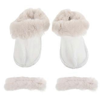 Warm Plush Shoe Inserts for Hole Shoes with Detachable Design 1Set