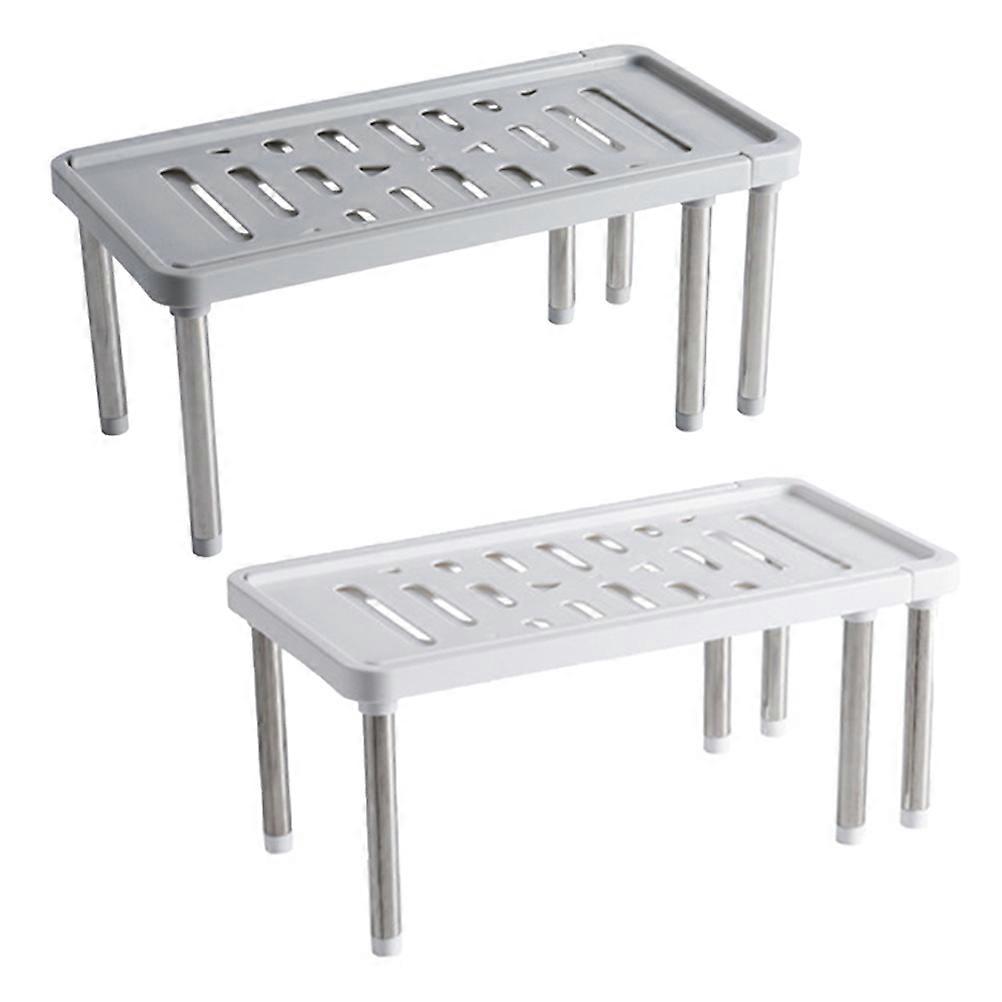 Draining Storage Bracket Retractable Rack for Storage Use 2Pcs Kitchen Organizer