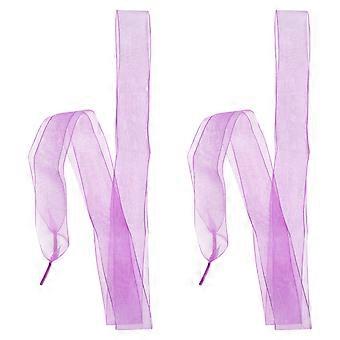 Lavender Lace Shoelace for Shoes Use 1Pair Decorative Ribbon Flat Stain Sneakers