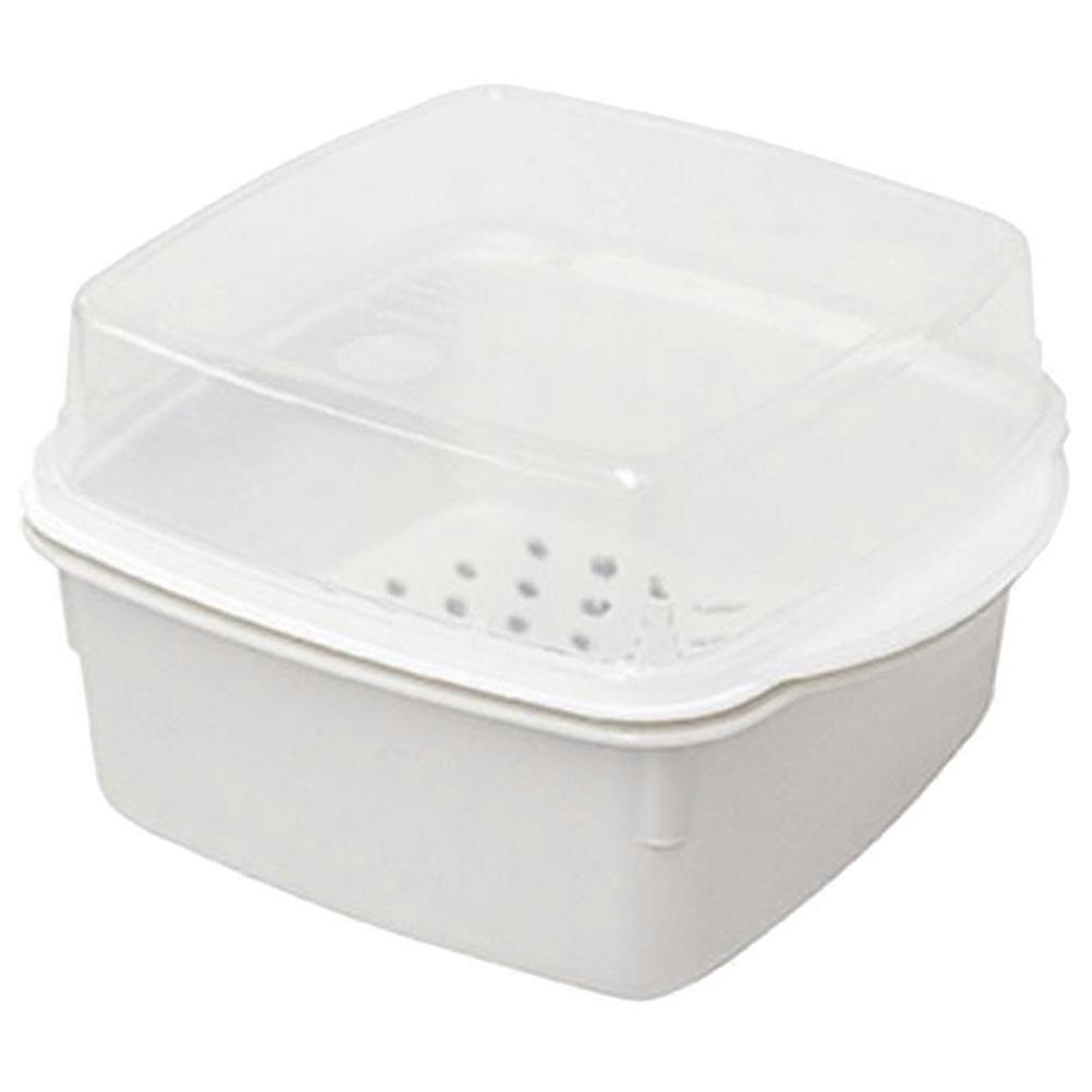 Microwave Vegetable Steamer Box Double Layer Plastic Steamer Kitchen Steaming Case With Lid