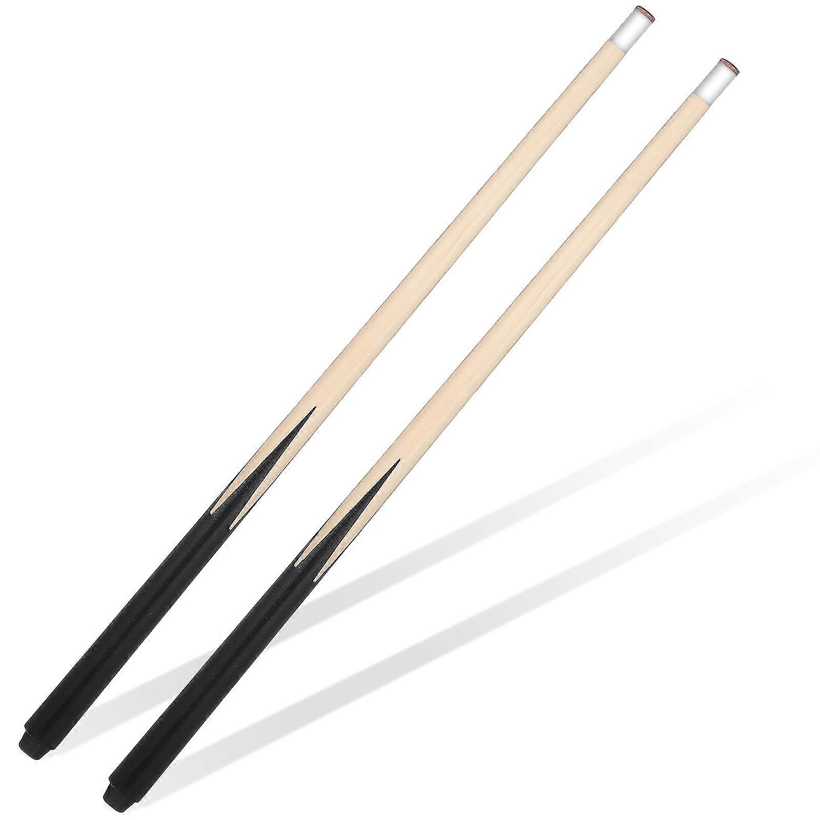 2 Stück Pool-Queue Holz Billard-Queue-Stick Bequemer Queue-Stick Kurzer Pool-Queue-Stick