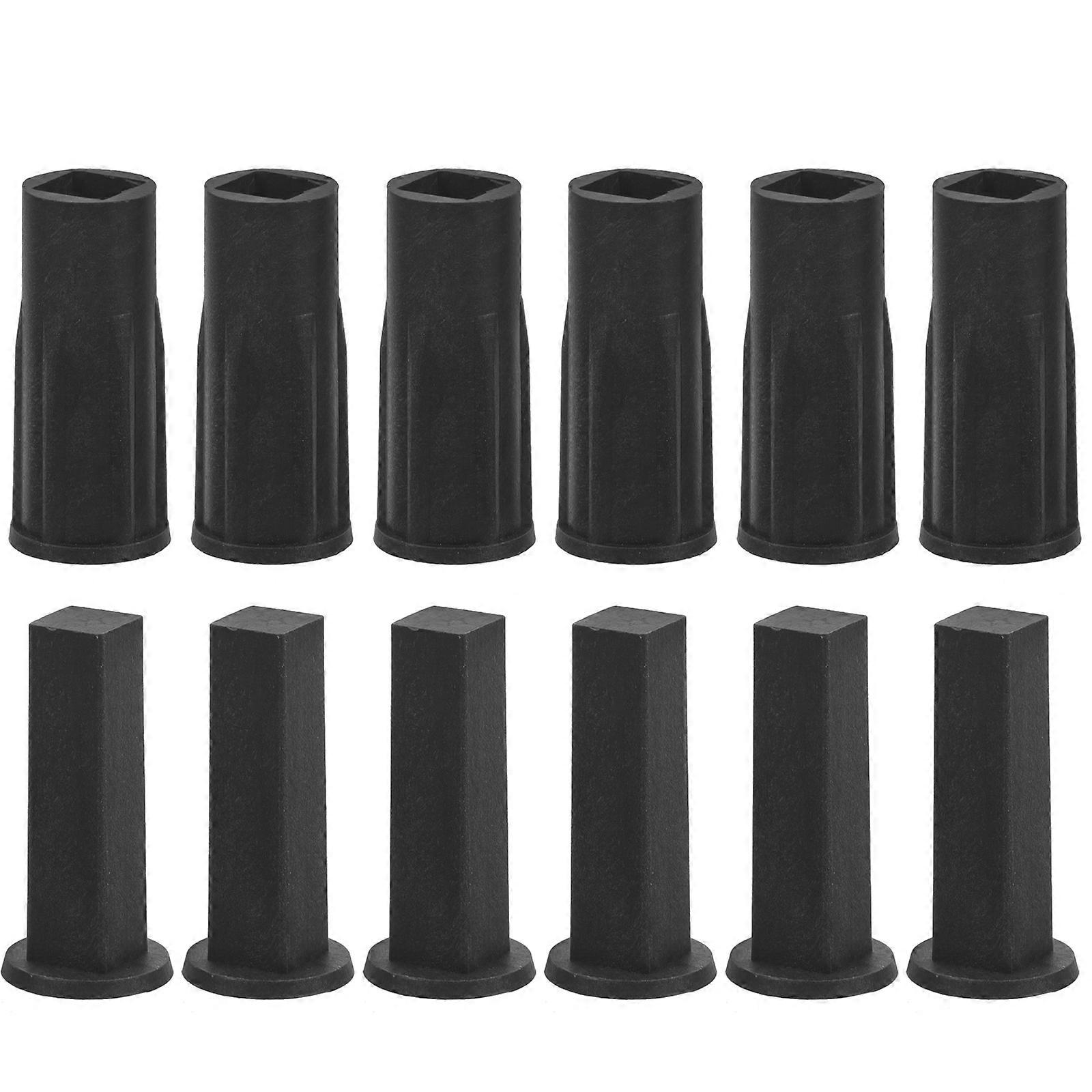 6Pcs Plastic Xmas Tree Bases Practical Xmas Tree Holders Tree Fixators Black