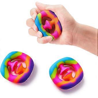 Heytea 2pcs Snapper Fidget Toys Pack Pop Toy Hand Exerciser Finger Strengthener Grip Trainer Workout Kits Party Noise Maker for Adult Kids Toddler Boy