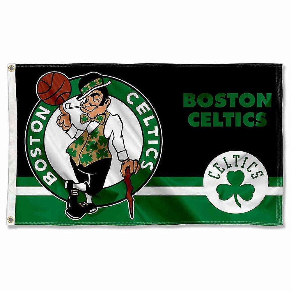 Drapeau Boston Celtics à double logo QD1301