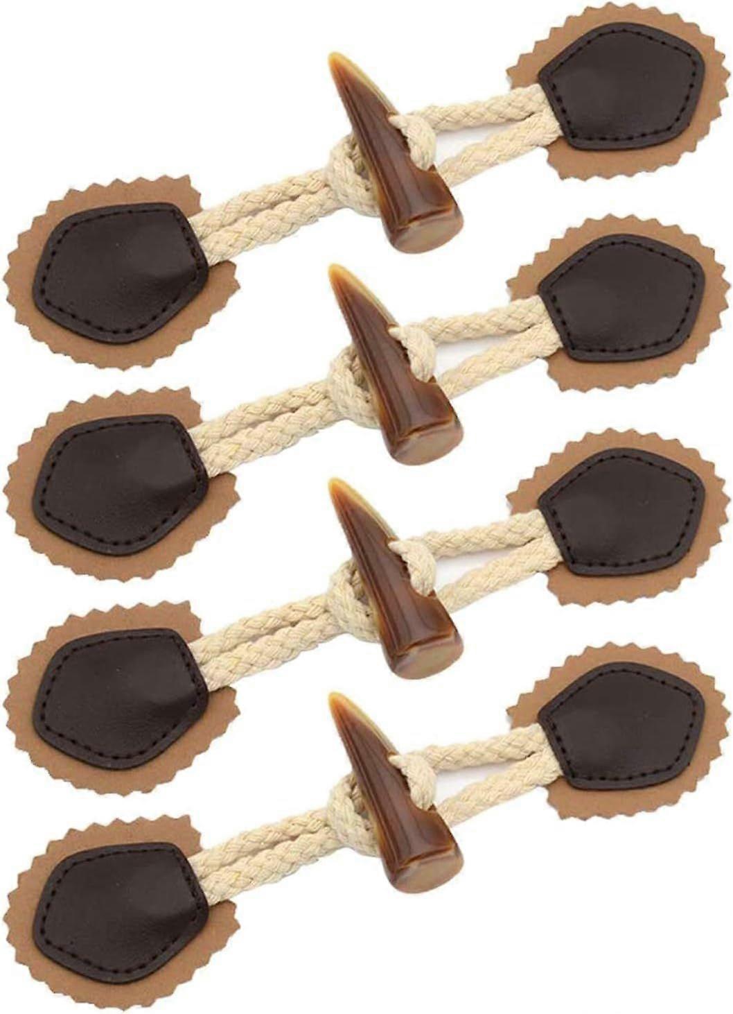 Pairs Dufflecoat-Style Horn Buttons with Patch [MI]