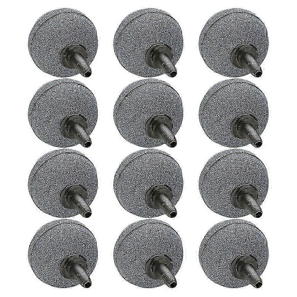 Aquarium Air Stone Oxygenating Bubble Diffuser 12Pcs for Fish Tank
