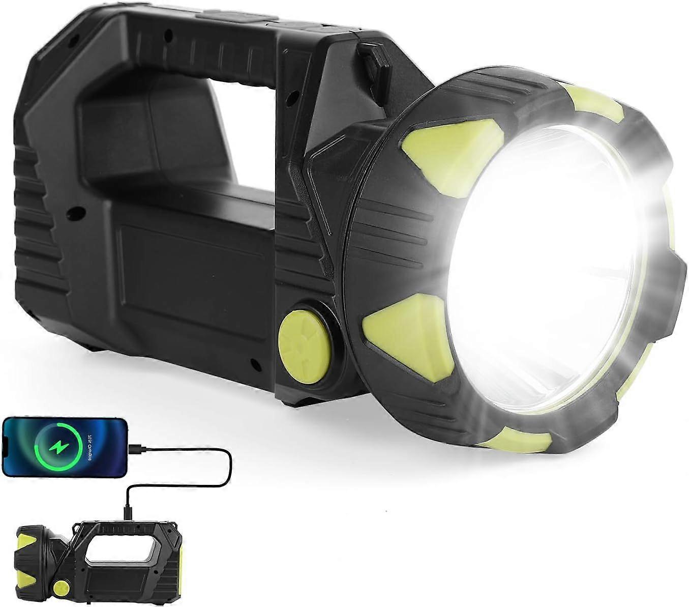 Rechargeable LED flashlight, super bright with 8 modes, portable flashlight, camping flashlight