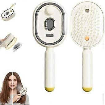 Qualità Qualità Squisita Pettine elettrico con cuscino d'aria spray per donne, pettine massaggiante elettrico con cuscino d'aria spray, piastra a vapore per capelli, ricaricabile