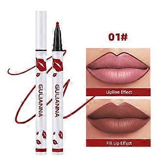 Lip liner non-stick cup matte liquid lipstick pen fixed color lip gloss pen waterproof quick-drying multi-function pen