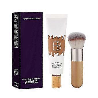 BB Blur Tinted Moisturizer SPF30, BB Cream Tinted Moisturizer with Broad Spectrum SPF, BB Tinted Care Primer with Brush