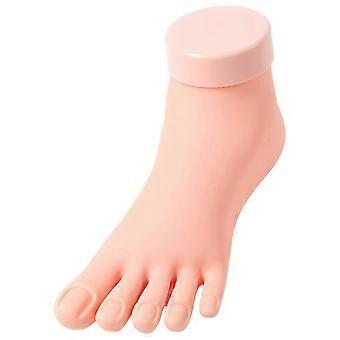 Practice False Training Foot Model Silicone False Foot Tool Manicure Supplies for Pedicure Training Nails Display 26-27
