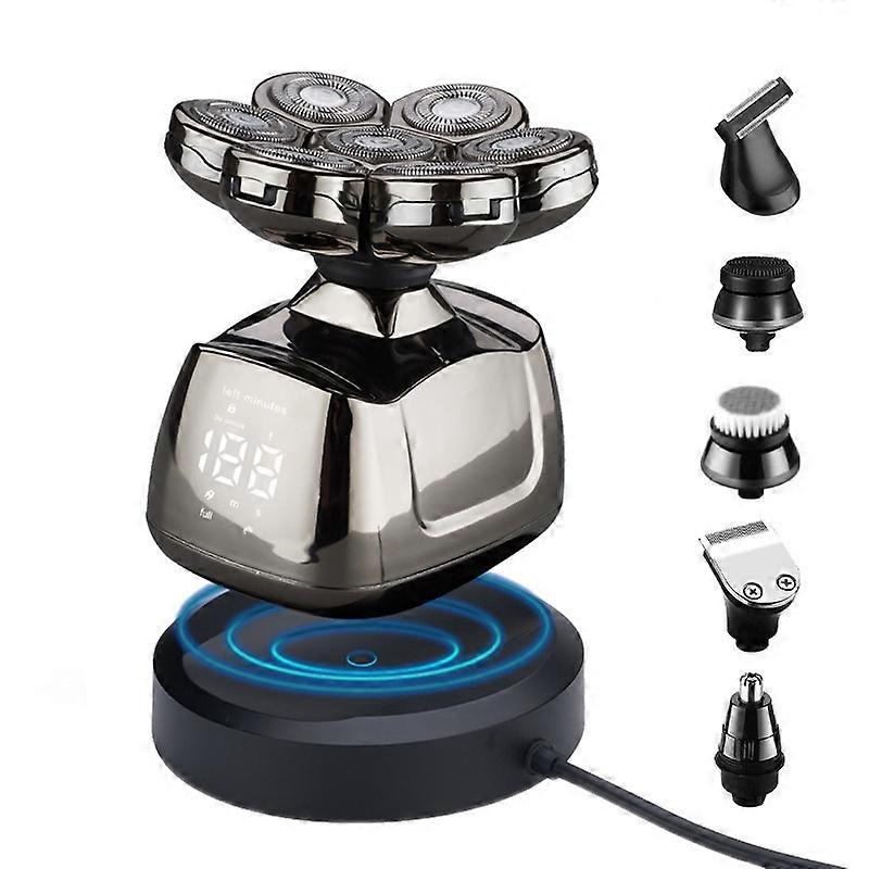 7-head Barber Shaver Wireless charging