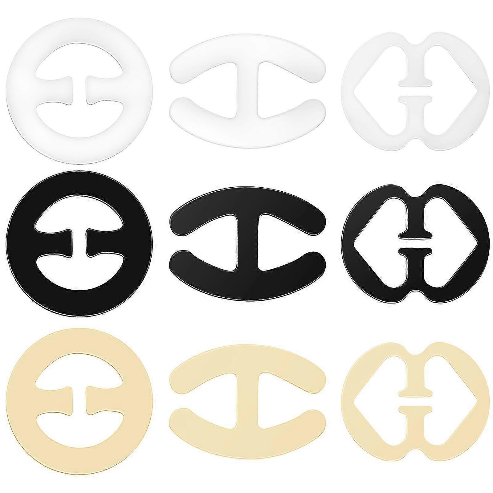 12pcs Bra Strap Clips Conceal Straps Cleavage Control