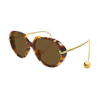 Bottega Veneta BV1436S 002 Full Rim  Unisex Oval Sunglasses UV3 Original