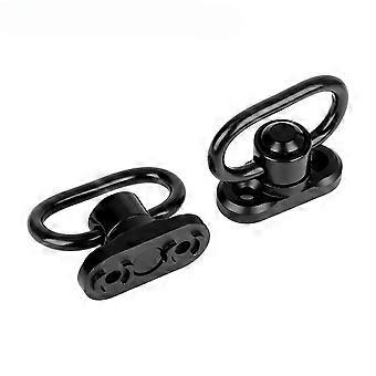 2Pcs/Set QD Sling Mount Sling Swivel 1.25 Inch Adapter Attachment compatible with Rail Strap Buckle Floating Quick Release