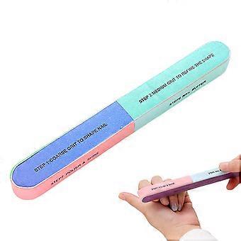 Professional 6 Sided Nail Buffer Block and File Set with SixStep Polishing System for Natural Shine Finish