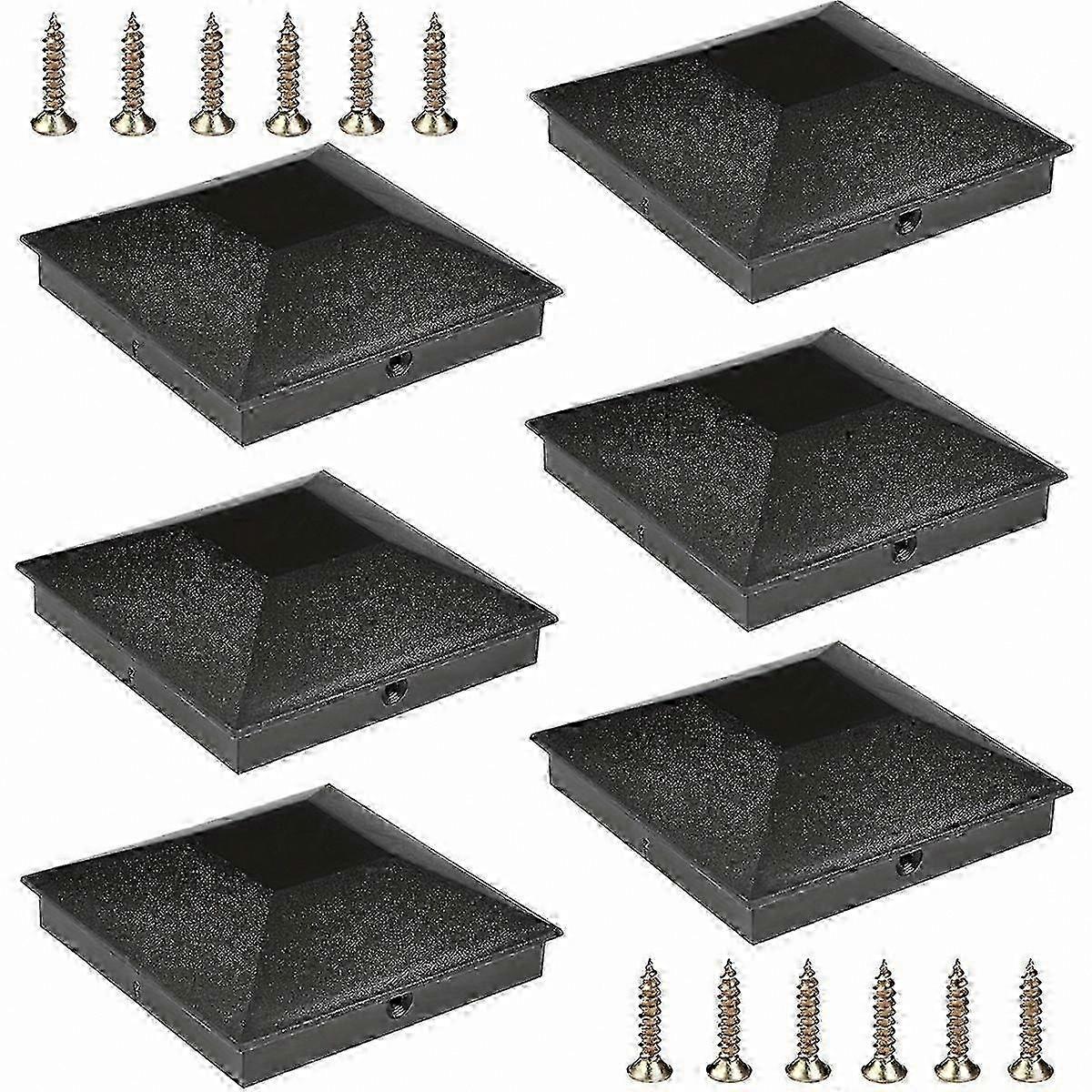 4x4 Fence Post Caps Plastic Deck Post Caps with Screws