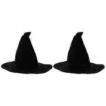 2Pcs Halloween Pet Hat and Headdress Set Spooky Pet Headwear Decor
