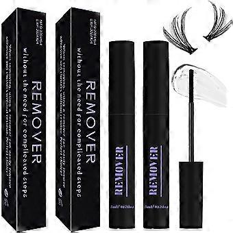 This 2-pack eyelash glue remover is suitable for both clustered and single false eyelashes, gently removing them.