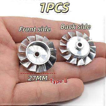 1Pcs 3Mm Hole 26.8/27.0Mm Cnc High-Precision Aluminum  For High Speed 100000Rpm Ducted Fan Blade  Hair Dryer