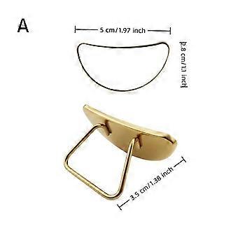 1Pcs Moon Eyelash Extension Inspection Mirror Holder Stainless Steel Handleless Mirror Grafting False Lash Supplier Makeup Tools