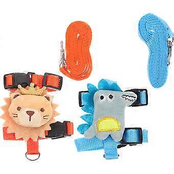 Wear-Resistant Pet Harness Rabbit Leash Harness for Small Pets 2Sets