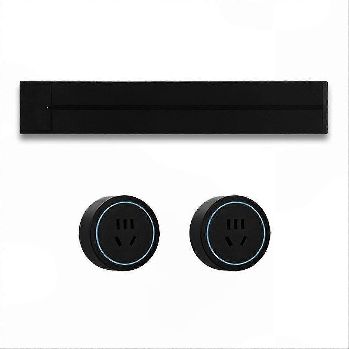 Concealed Power Rail Wall Socket for Kitchen with EU and Korean Universal Plug Adapter