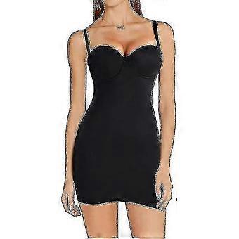Women's Dress Full Slip Shapewear Bodysuit Lingerie Body Shaper With Built-in Bra Tops Smooth Back-inst
