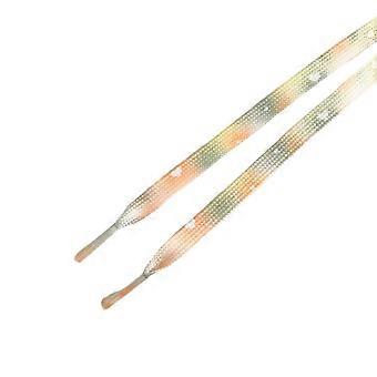 Tie Dye Shoe Laces 100cm/120cm Long Anti Slip Polyester Shoelaces Replacement For Sneakers Boot Athletic Footwear Yellow green New Arrival-inst