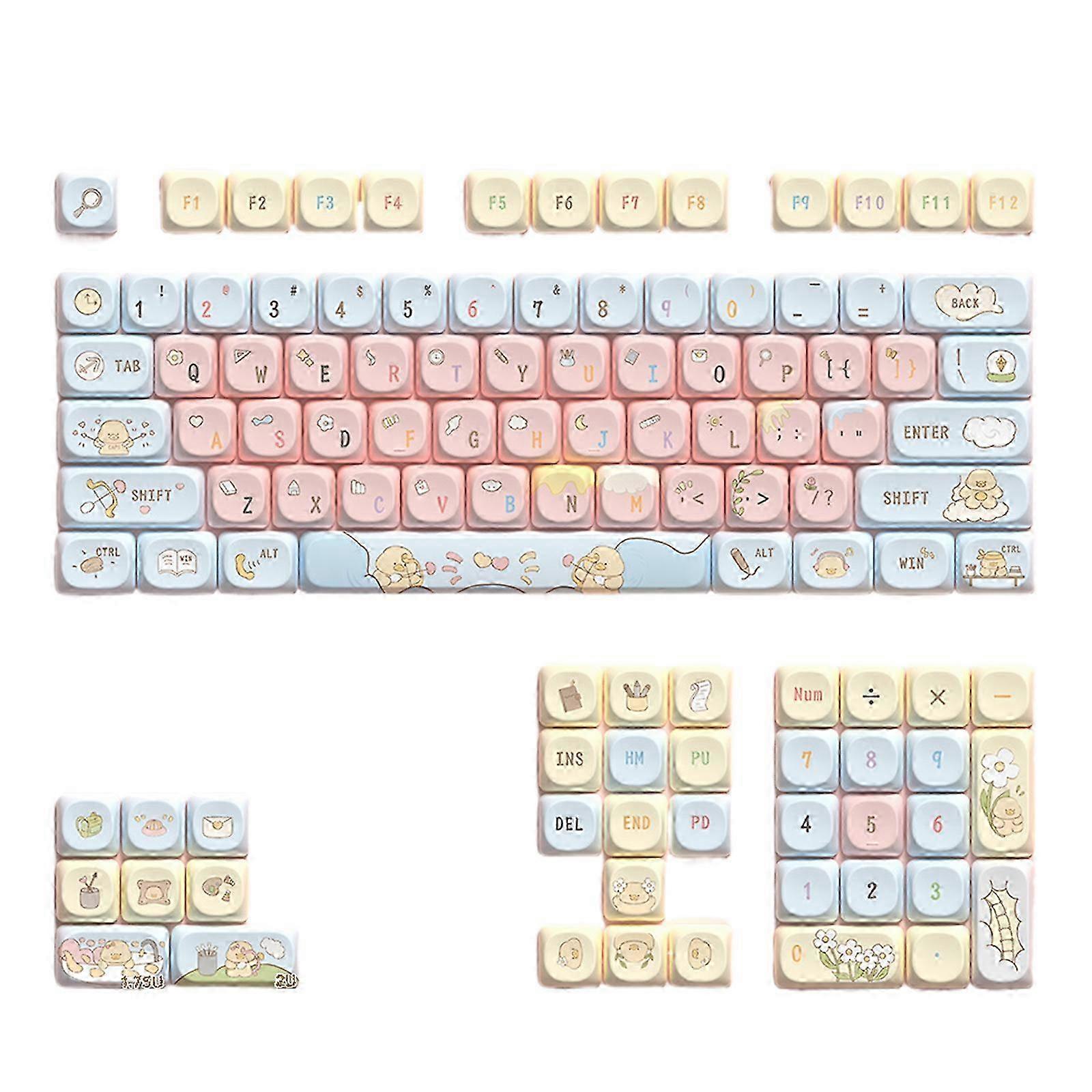 112pc MCA Cartoon Animal PBT Keycaps