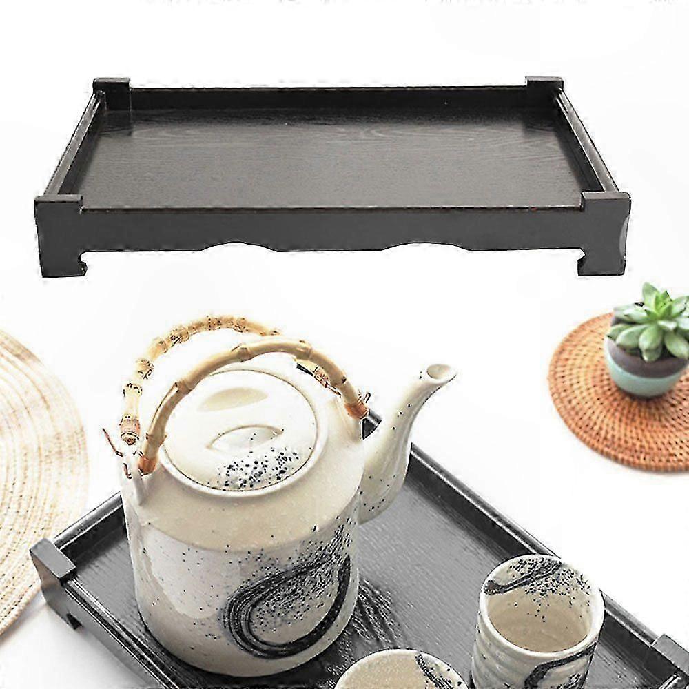 Rectangular Wooden Tray for Coffee Table, Rustic Home Decorative Tray