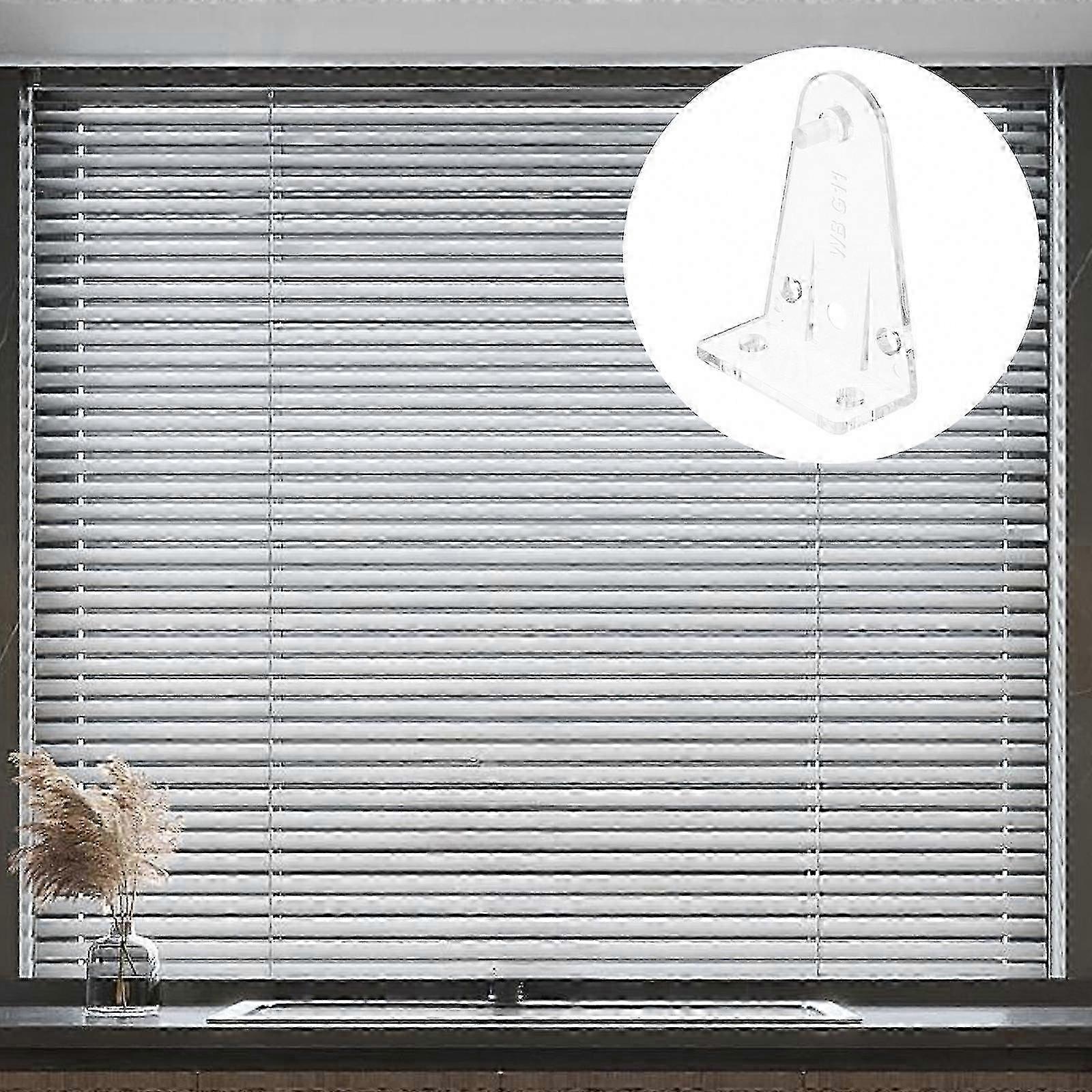 Window Shades Blinds Bottom Rail Hold Down Brackets, 4 Pcs Clear
