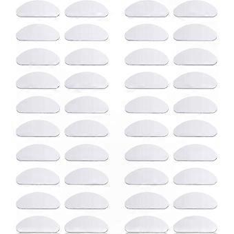Anti-Slip Soft Silicone Eyeglass Nose Pads, 20 Pairs Transparent Nose Pad Covers