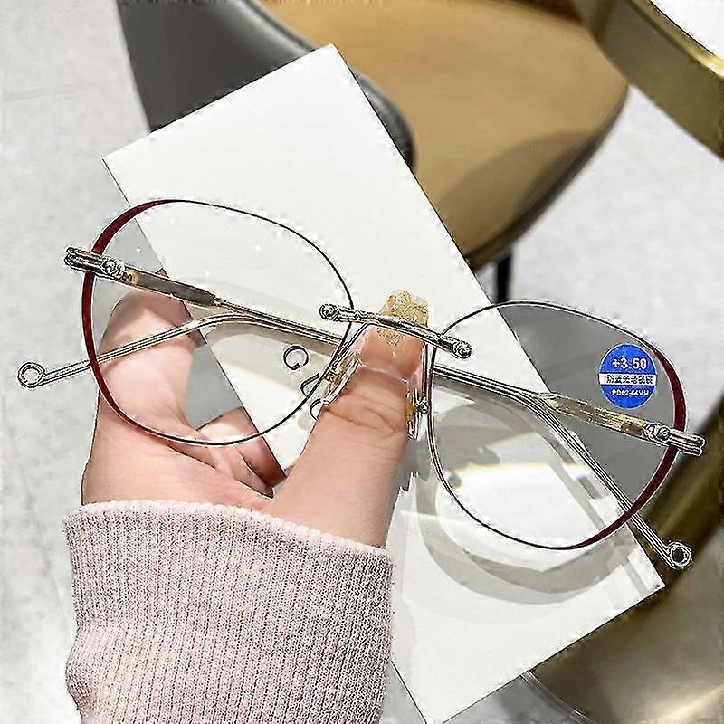 Frameless Gradient Reading Glasses