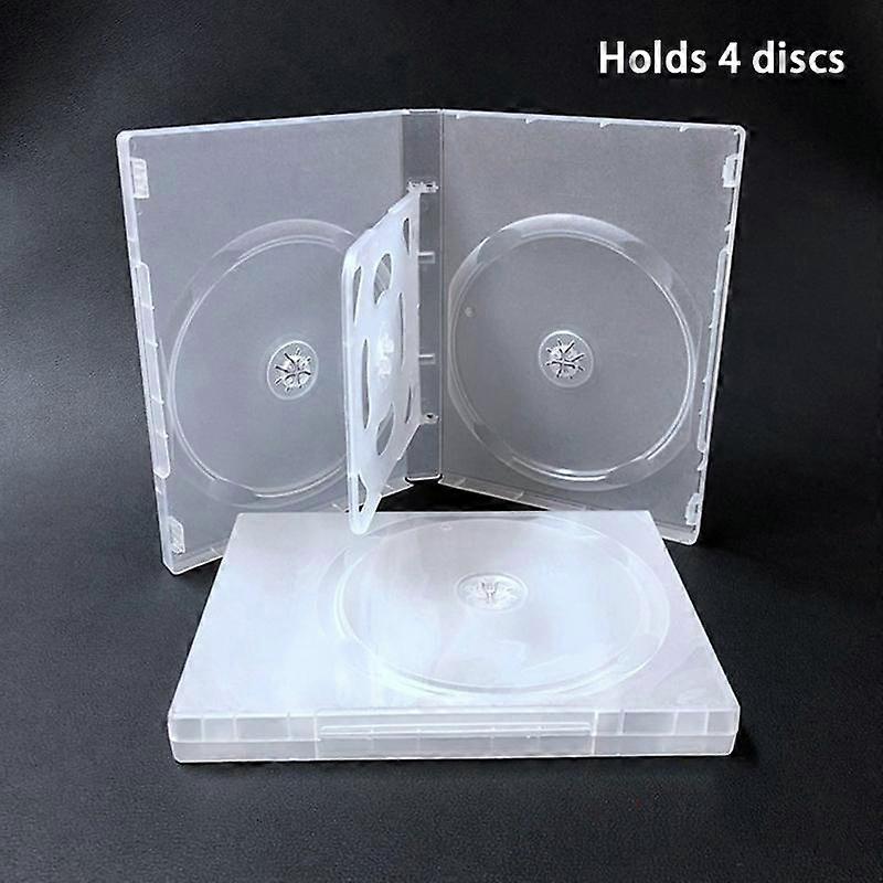 High Quality Empty Cd Case Pp Plastic Milky Transparent Cd Case Cd Case Capacity 4-8 Discs