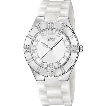 Lotus trendy Quartz analoge vrouw horloge met L15909/1 kunststof armband