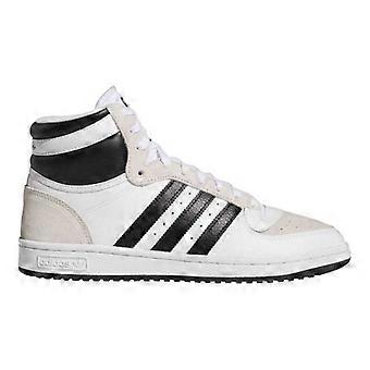 Tênis de couro de cano alto Adidas Originals para homem.