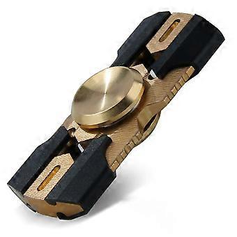 Black Metal Fidget Spinner for Adults Speed Spin Durable Stainless Steel Smooth Quiet Bearing Compact Pocket Size