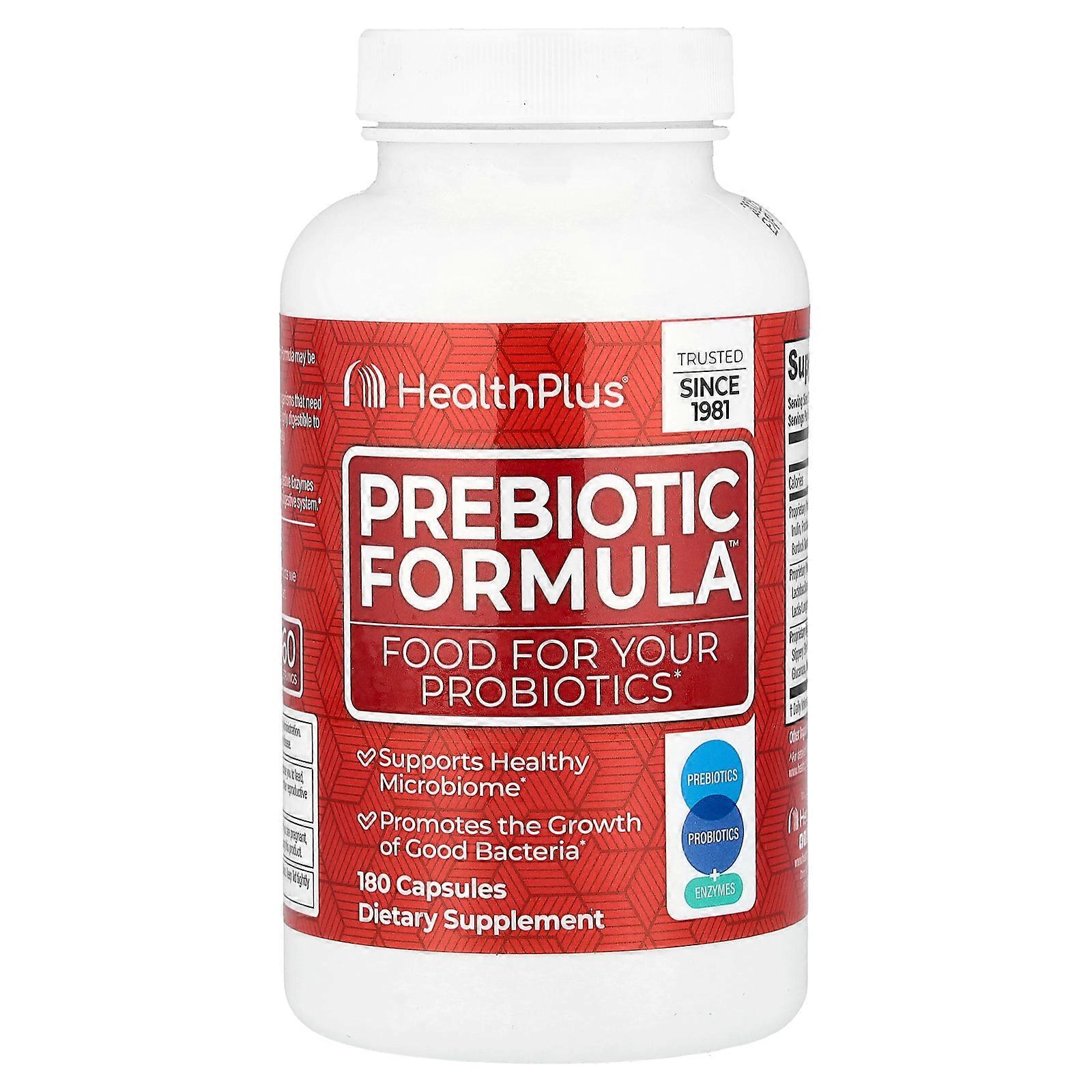 Health Plus, Prebiotic Formula, 180 Capsules
