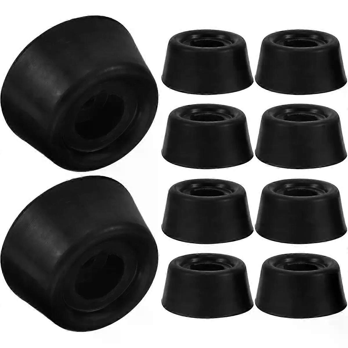 10pcs Pool Cue Rubber End Cap, Billiard Cue Bottom Protectors