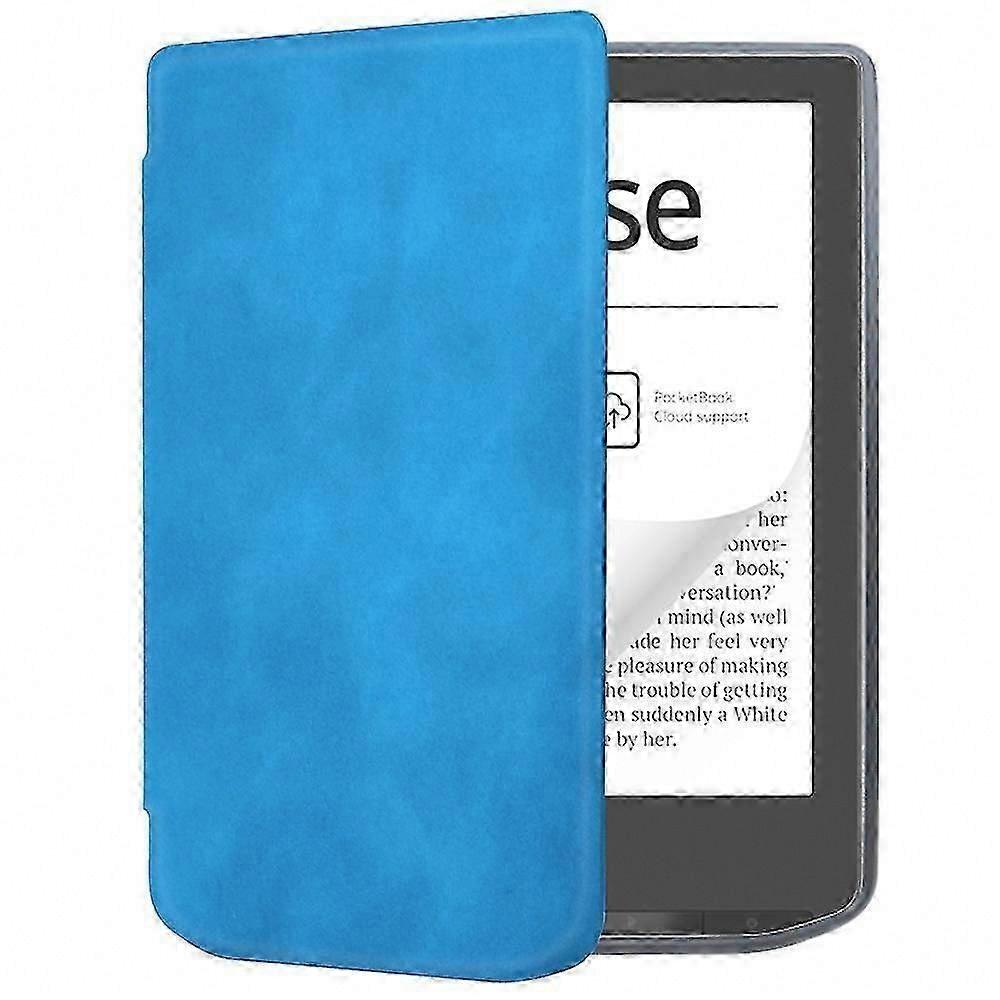 Leather Case Compatible with Pocketbook Verse Pro E-Reader, Auto Sleep/Wake Protective Cover