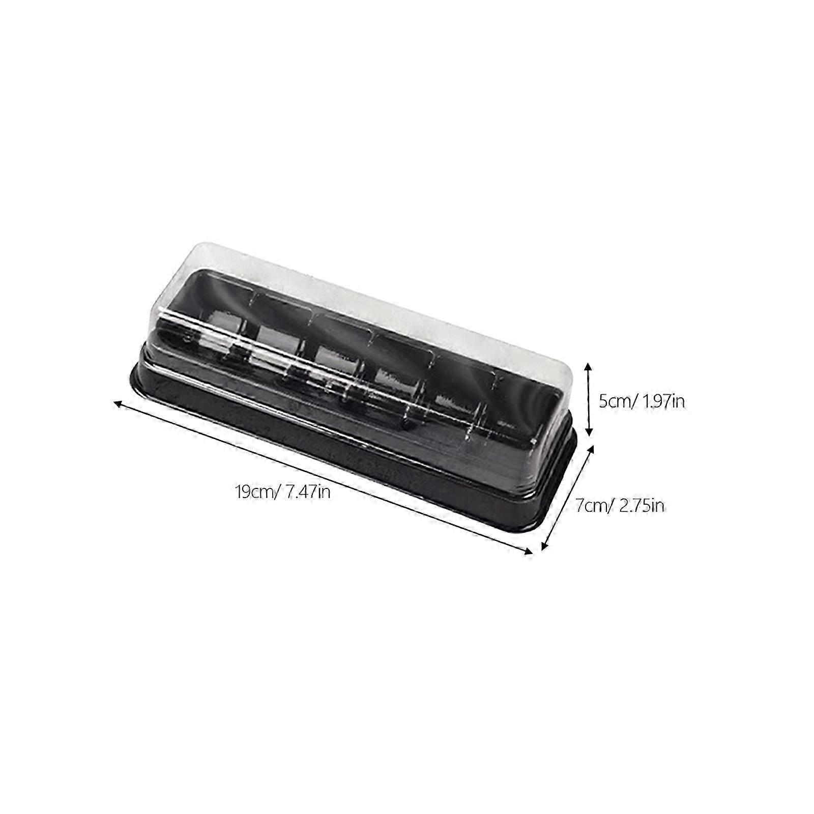 Plastic Macaron Box compatible with Food Storage 10Pcs Bakery Pastry Boxes Compact Cases