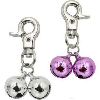 R10 Bells For Dog Collars - 2 Pack Stainless Steel Bell Necklace Pet Pendant Accessories Training Collar Charm